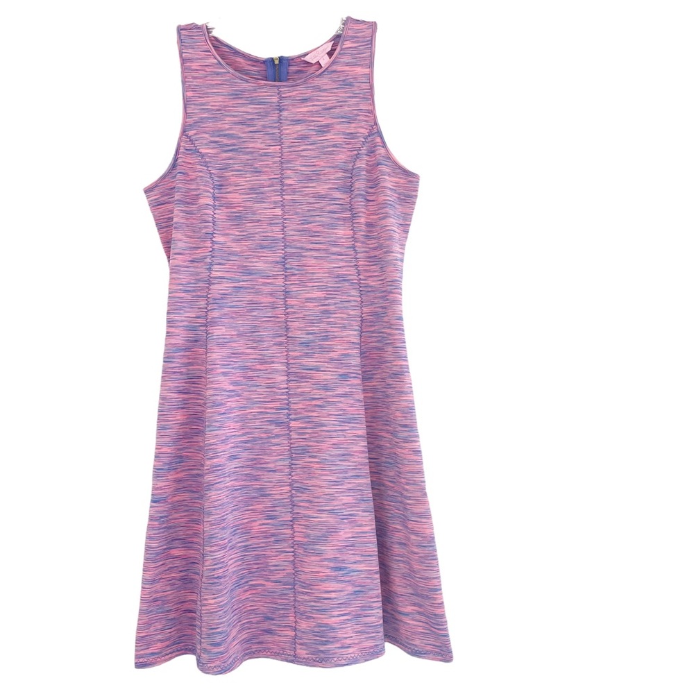 Lilly Pulitzer Cove Dress Pink Space Dye Runaround Stretch Small